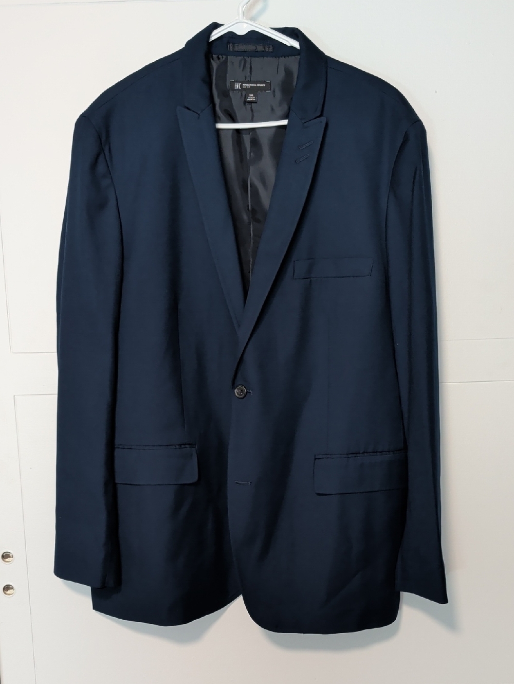 INC Navy Single-Button Slim Fit Blazer EUC